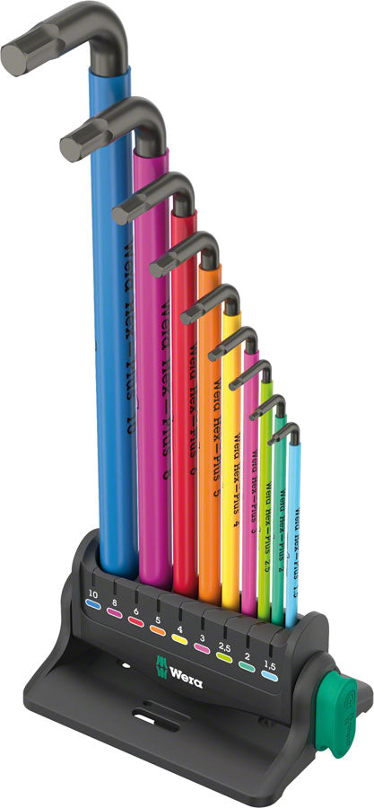 Load image into Gallery viewer, Wera 950/9 Hex-Plus Multicolor 3 L-Key Wrench Set - Metric
