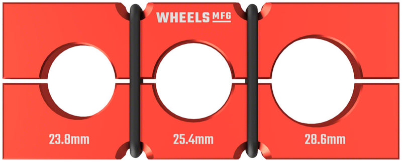 Load image into Gallery viewer, Wheels Manufacturing Vice Shaft Clamp  - For Large Sized Common Suspension Components
