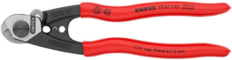 Load image into Gallery viewer, Knipex Wire Rope Shears - Polished Forged Steel 7 1/2"
