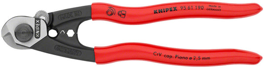 Knipex Wire Rope Shears - Polished Forged Steel 7 1/2"