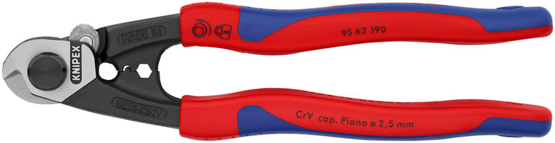 Load image into Gallery viewer, Knipex Wire Rope Shears - Burnished Forged Steel 7 1/2"
