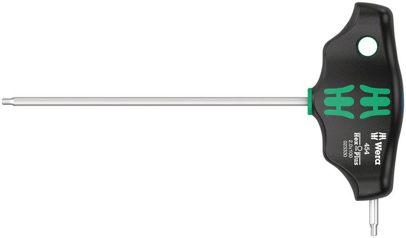Load image into Gallery viewer, Wera 454 T-handle hexagon screwdriver Hex-Plus 2 x 100 mm
