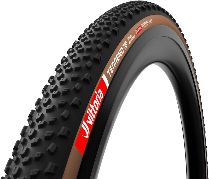 Load image into Gallery viewer, Vittoria Terreno T60 Mixed Tire - 700 x 40 Tubeless Folding BLK/Brown Gravel Endurance Graphene G2.0
