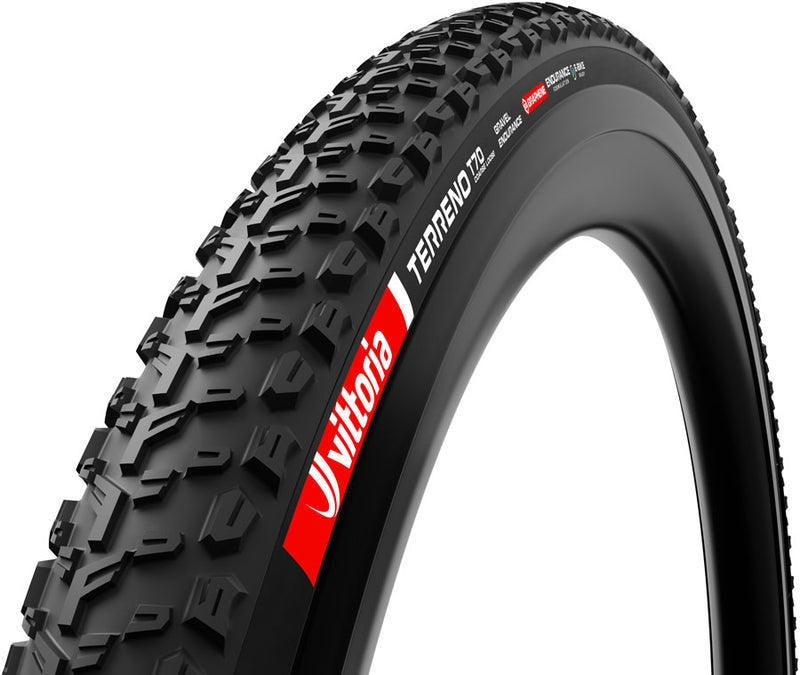Load image into Gallery viewer, Vittoria Terreno T70 Coarse Loose Tire - 700 x 45 Tubeless Folding BLK Gravel Endurance Graphene G2.0
