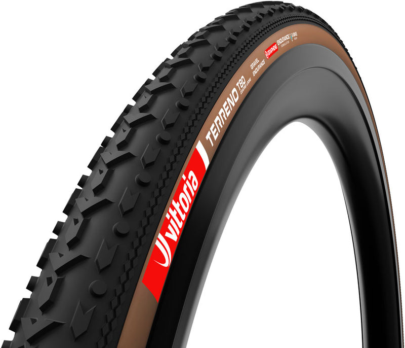 Load image into Gallery viewer, Vittoria Terreno T80 Coarse Loose Tire - 700 x 40 Tubeless Folding BLK/Brown Gravel Endurance Graphene G2.0
