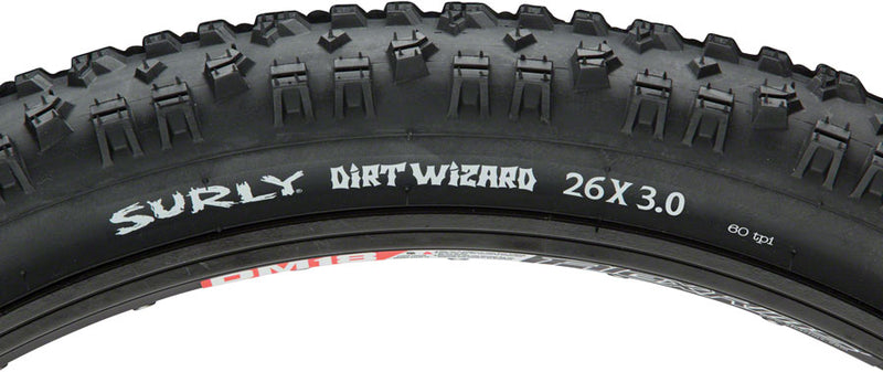 Load image into Gallery viewer, Surly Dirt Wizard Tire - 26 x 3.0 Tubeless Folding Black 60tpi
