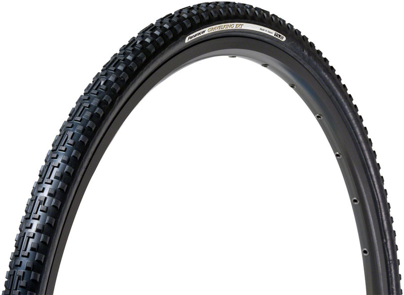 Load image into Gallery viewer, Panaracer GravelKing EXT Plus Tire - 700 x 35 Tubeless Folding BLK/BLK ProTite Protection
