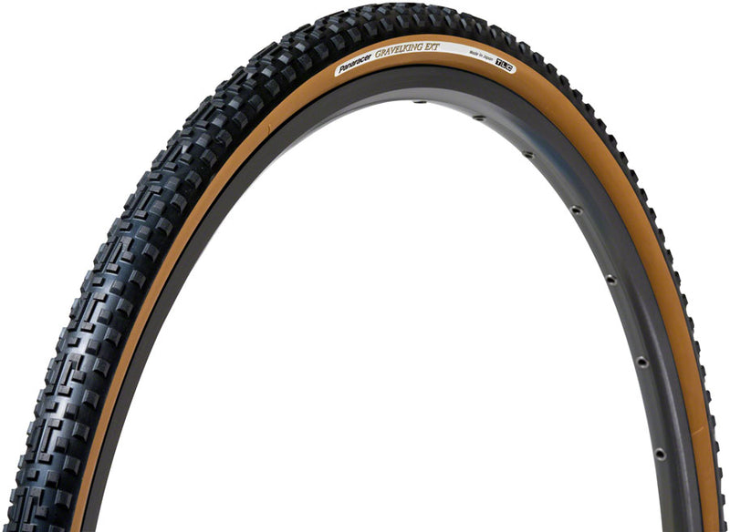 Load image into Gallery viewer, Panaracer GravelKing EXT Plus Tire - 700 x 35 Tubeless Folding BLK/Brown ProTite Protection
