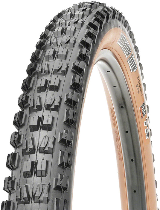 Maxxis Minion DHF Tire - 29 x 2.6 Tubeless Folding BLK/Dark Tan Dual EXO Wide Trail