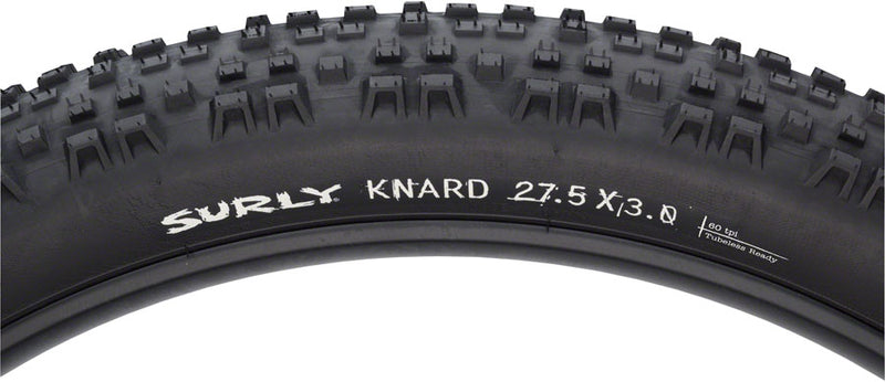 Load image into Gallery viewer, Surly Knard Tire - 27.5 x 3 Tubeless Folding Black 60tpi
