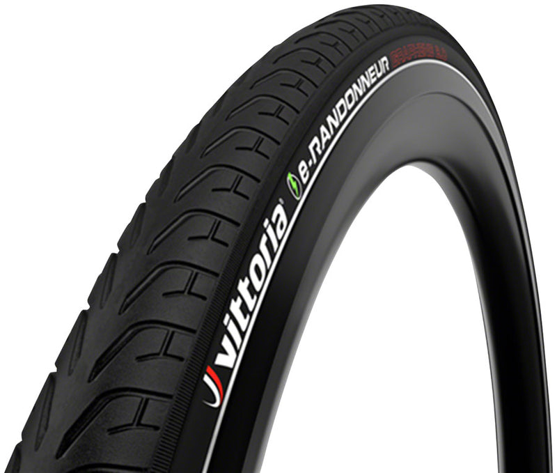 Load image into Gallery viewer, Vittoria e-Randonneur Tire - 700 x 35 Clincher Wire Black/Reflective G2.0

