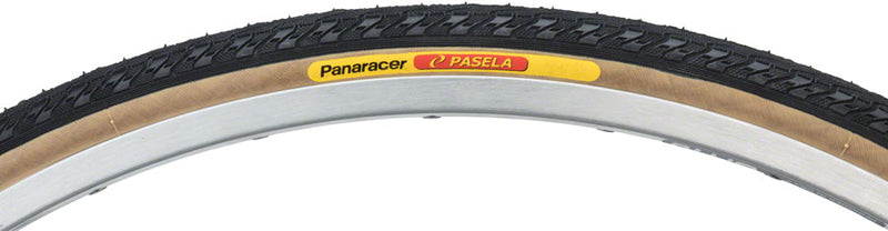 Load image into Gallery viewer, Panaracer Pasela Tire - 27 x 1-1/4 Clincher Wire Black/Tan 60tpi
