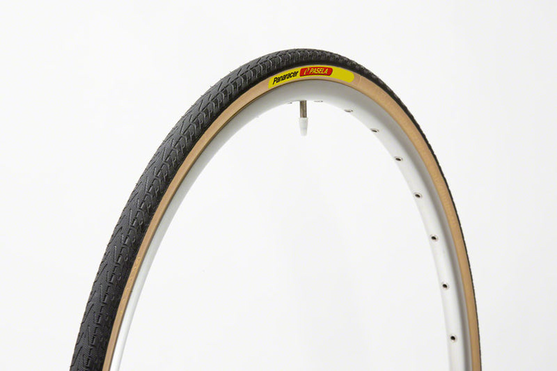 Load image into Gallery viewer, Panaracer Pasela Tire - 700 x 38 Clincher Wire Black/Amber
