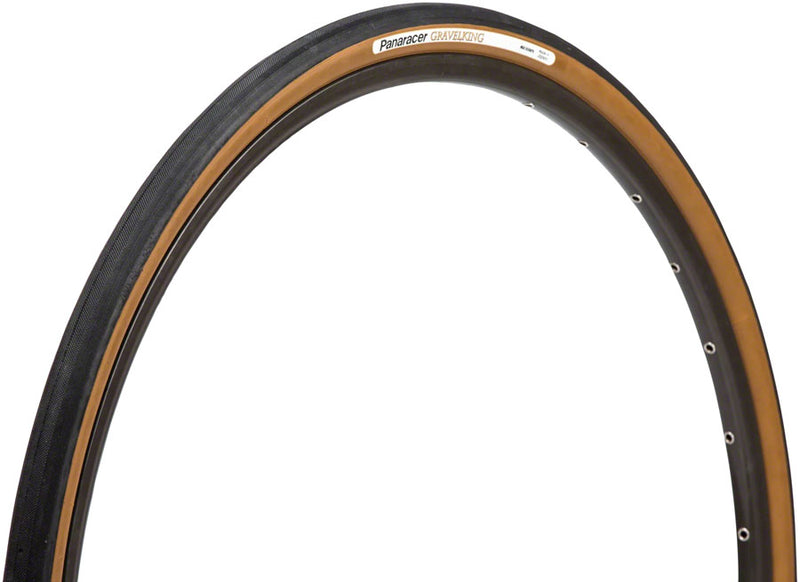 Load image into Gallery viewer, Panaracer GravelKing Slick Tire - 700 x 43 Tubeless Folding Black/Brown
