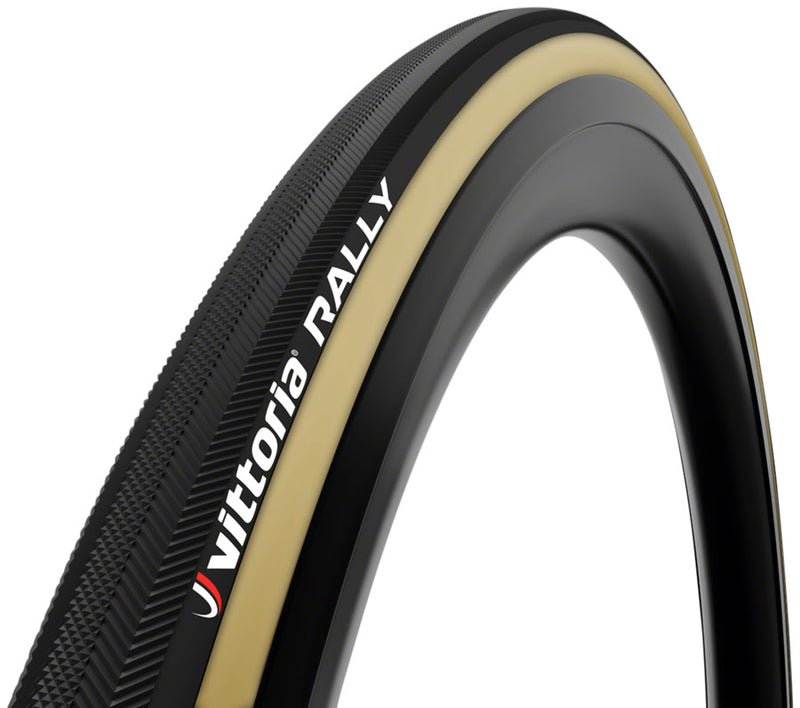 Load image into Gallery viewer, Vittoria Rally Tire - 700 x 25 Tubular Folding Black/Tan
