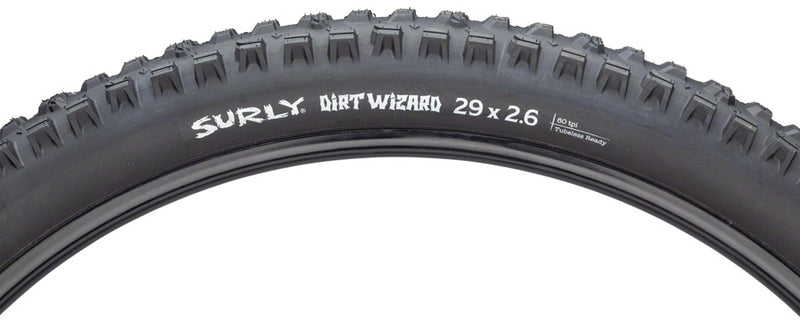 Load image into Gallery viewer, Surly Dirt Wizard Tire - 29 x 2.6 Tubless Folding Black 60tpi
