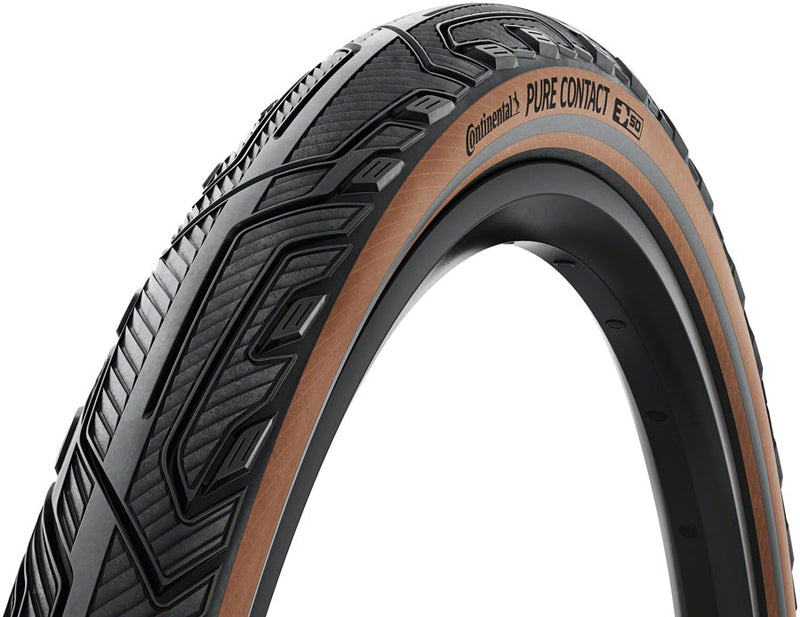 Load image into Gallery viewer, Continental Pure Contact Tire - 700 x 47 Clincher Folding BLK/Coffee/Graphite Reflex Vectran / PolyX Breaker E50
