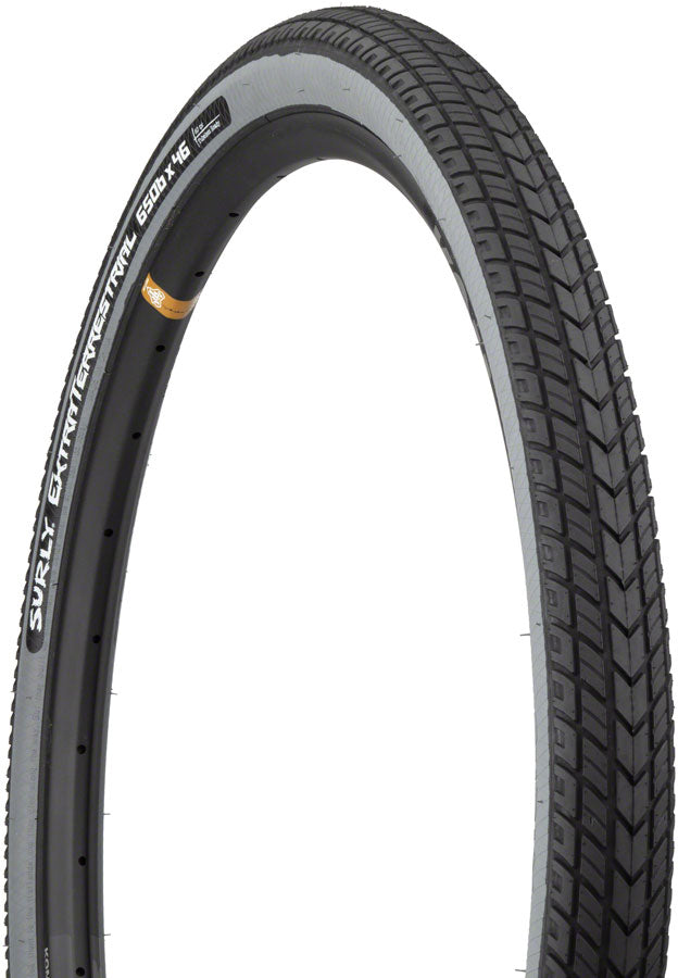 Load image into Gallery viewer, Surly ExtraTerrestrial Tire - 650b x 46 Tubeless Folding Black/Slate 60tpi
