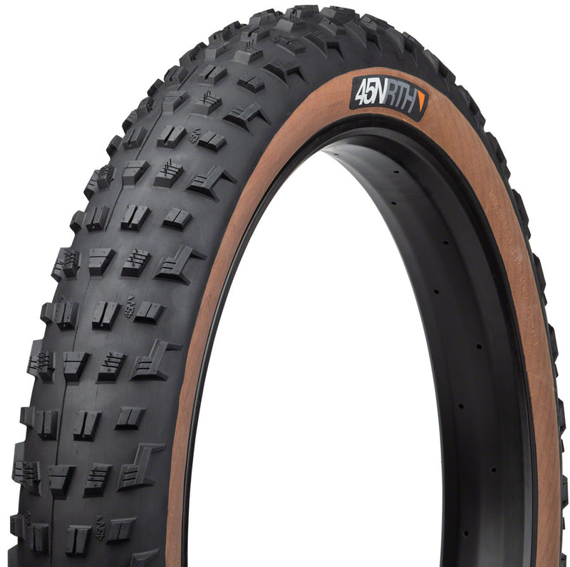 Load image into Gallery viewer, 45NRTH Vanhelga Tire - 27.5 x 4 Tubeless Folding Tan 60 TPI
