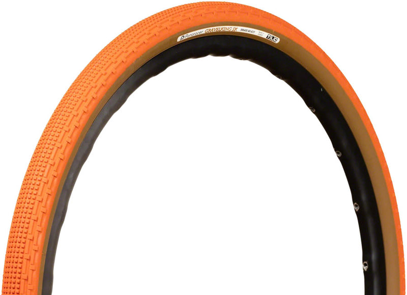 Load image into Gallery viewer, Panaracer GravelKing SK Tire - 700 x 32 Tubeless Folding Sunset Orange/Brown
