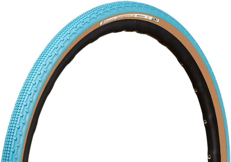 Load image into Gallery viewer, Panaracer GravelKing SK Tire - 700 x 32 Tubeless Folding Turquoise/Brown
