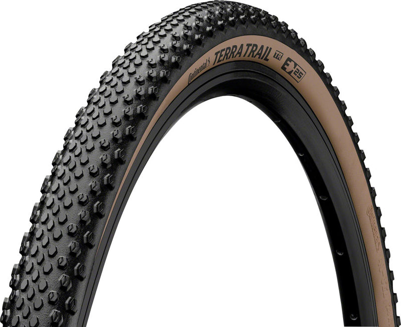Load image into Gallery viewer, Continental Terra Trail Tire - 700 x 40 Tubeless Folding BLK/Brown PureGrip ShieldWall System E25
