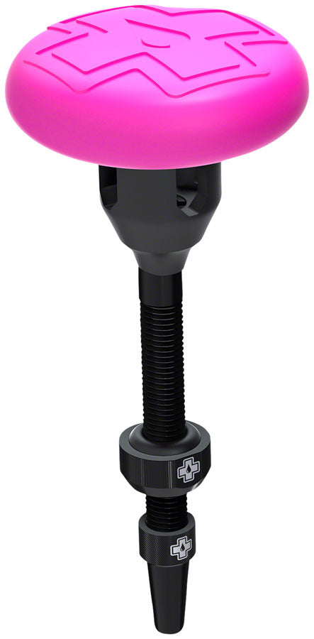 Load image into Gallery viewer, Muc-Off Stealth Tubeless Tag Holder Kit - Includes 2 44mm V2 Tubeless Valves BLK
