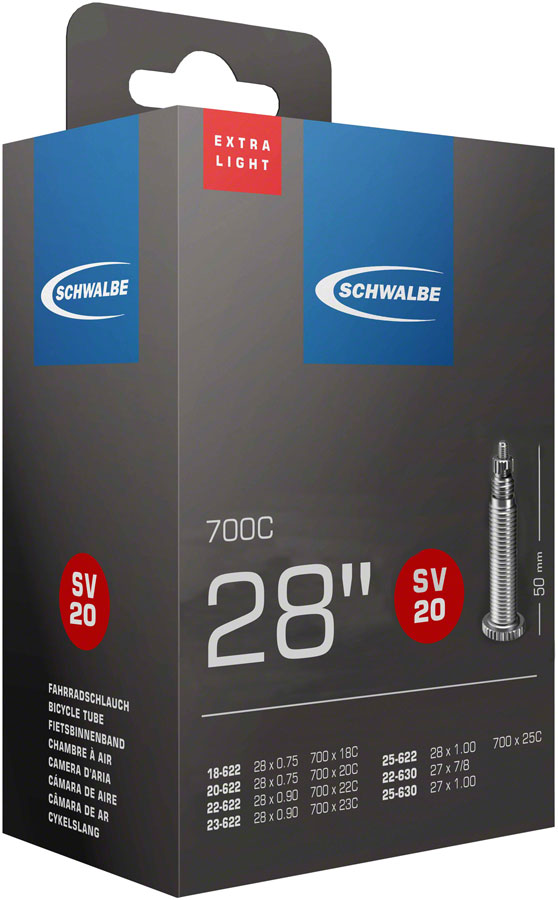 Load image into Gallery viewer, Schwalbe Extra Light Tube - 700 x 18 - 25mm 50mm Presta Valve
