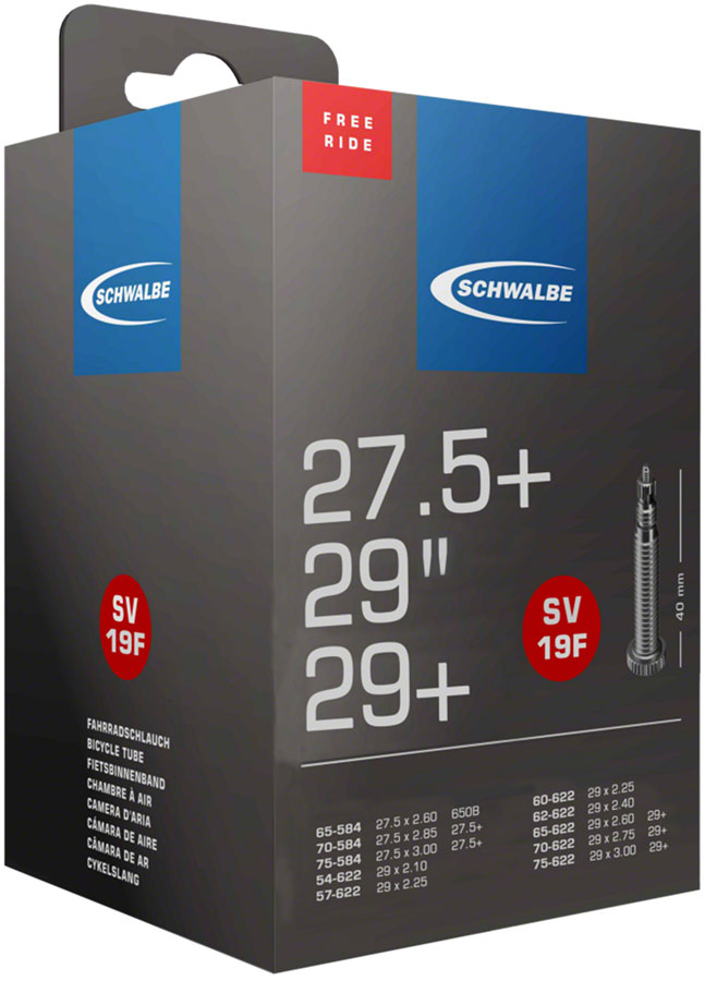 Load image into Gallery viewer, Schwalbe Freeride Tube - 27.5/27.5+/29/29+ x 2.1 - 3 40mm Presta Valve
