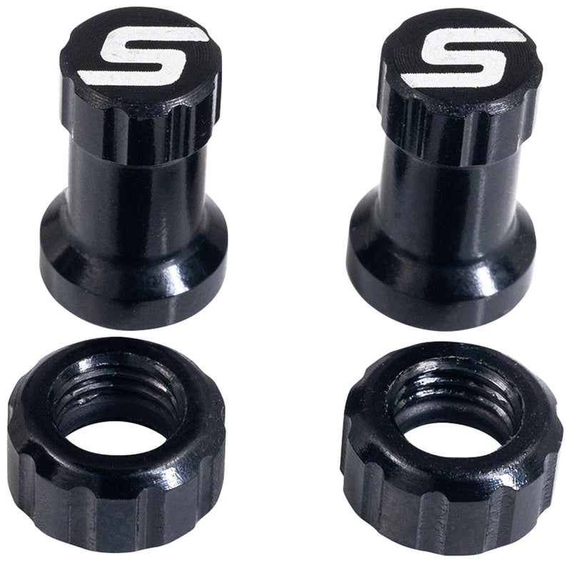 Load image into Gallery viewer, Stan's Tubeless Valve Stem Cap Color Kit - Black Pair
