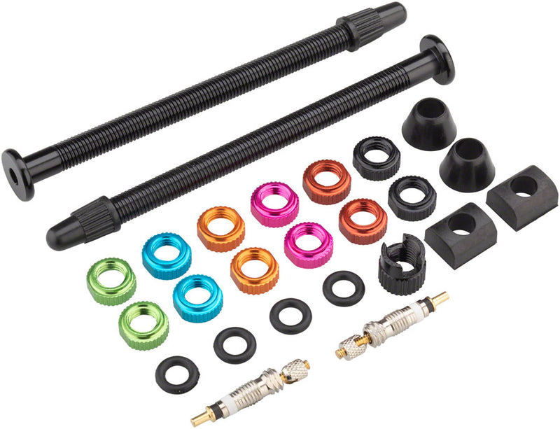 Load image into Gallery viewer, Orange Seal Versa Valve Tubeless Valve Stem 80mm Pair

