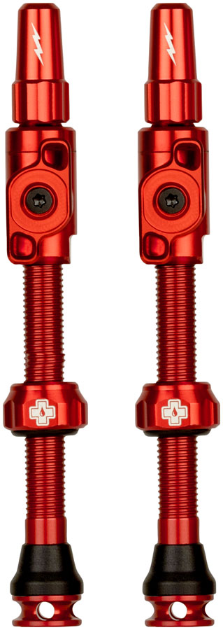 Muc-Off Big Bore Lite Tubeless Valve Stems - Large 45mm -Red