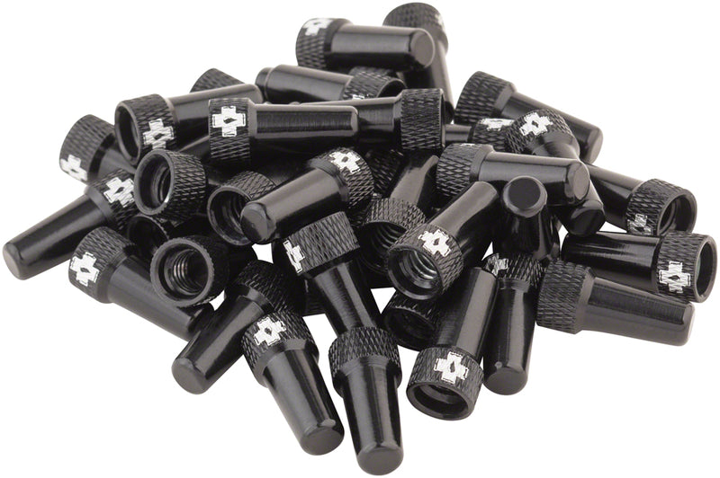 Load image into Gallery viewer, Muc-Off Tubeless Valve Box Refill -  Black Cap Pack of 40
