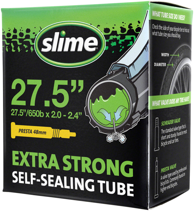 Load image into Gallery viewer, Slime Self-Sealing Tube - 27.5  x 2 - 2.4 48mm Presta Valve
