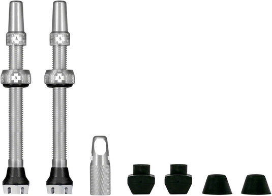 Muc-Off V2 Tubeless Valve Kit - Silver 44mm Pair