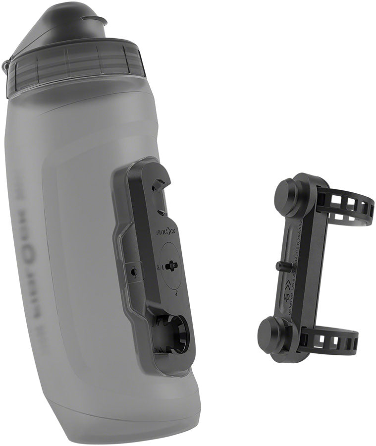 Load image into Gallery viewer, Fidlock TWIST Water Bottle Cage Set - Universal Base Mount Strap-On 590ml Smoke
