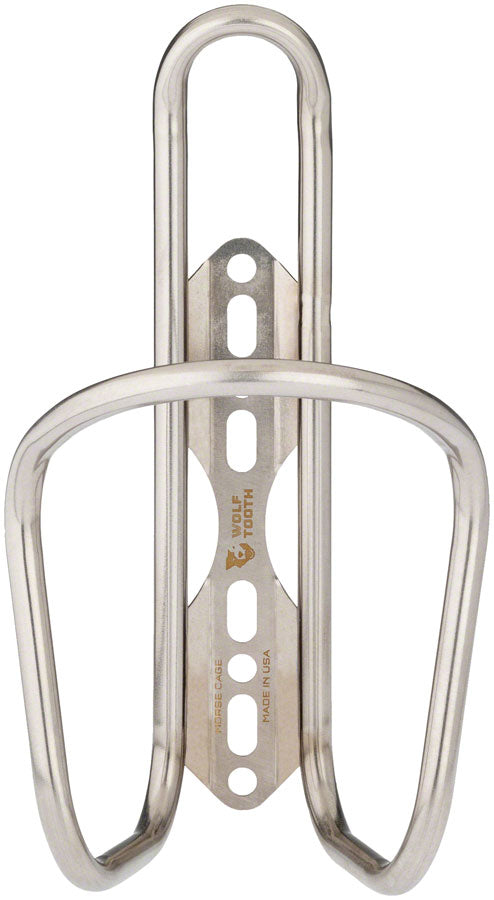 Load image into Gallery viewer, Wolf Tooth Morse  Bottle Cage - Stainless Steel Silver
