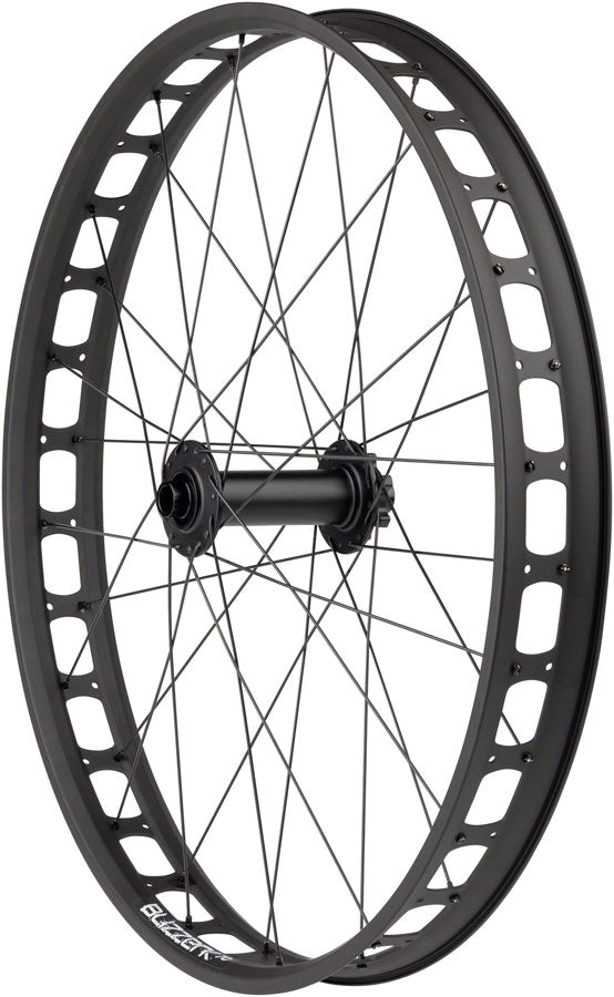 Load image into Gallery viewer, Quality Wheels Bear Pawls / Blizzerk Front Wheel - 26" 15 x 150mm 6-Bolt BLK 32H
