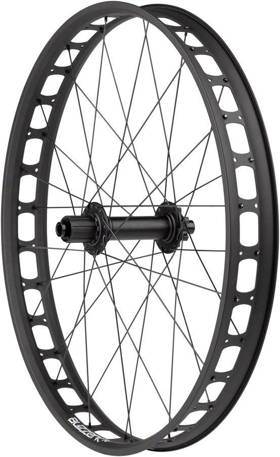 Load image into Gallery viewer, Quality Wheels Bear Pawls / Blizzerk Rear Wheel - 26" Fat 12 x 197mm 6-Bolt HG 11 MTN BLK 32H
