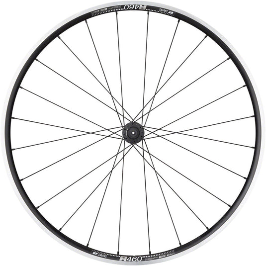 Quality Wheels DT 240/DT R460 Front Wheel - 700 QR x 100mm Rim Brake BLK 24H