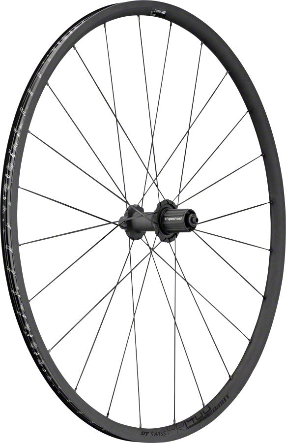 Load image into Gallery viewer, DT Swiss PR 1400 DiCut OXiC Rear Wheel - 700 QR x 130mm Rim Brake HG11 Road/XDR Ratchet 36 SL BLK 21mm
