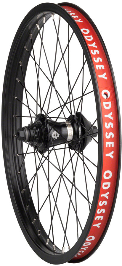 Load image into Gallery viewer, Odyssey Quadrant Rear Wheel - 20" 14 x 110mm Rim Brake Freecoaster LHD Black
