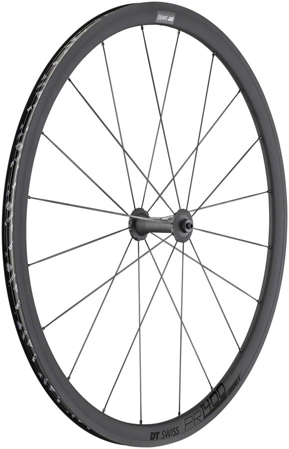 Load image into Gallery viewer, DT Swiss PR 1400 DICUT OXiC Front Wheel - 700 QR x 100mm Rim Brake BLK 32mm

