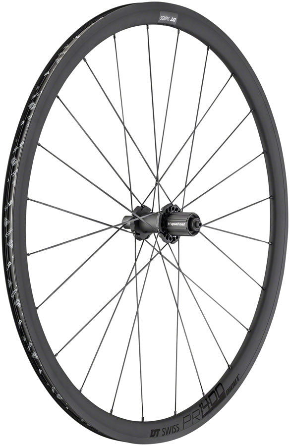 Load image into Gallery viewer, DT Swiss PR 1400 DiCut OXiC Rear Wheel - 700 QR x 130mm Rim Brake HG11 Road/XDR Ratchet 36 SL BLK 32mm
