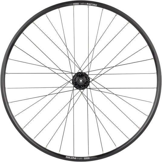 Quality Wheels Value Double Wall Series Disc Front Wheel - 27.5" QR x 100mm 6-Bolt/Rim BLK 32H