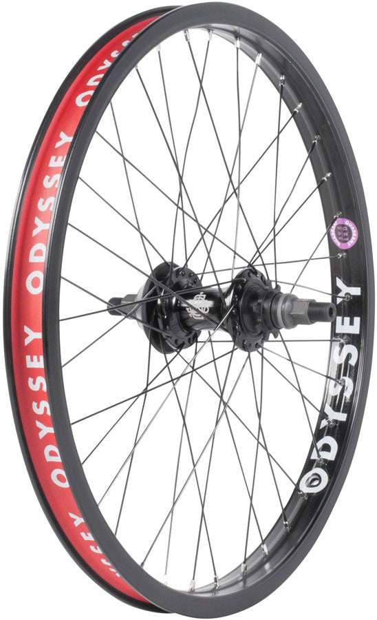 Load image into Gallery viewer, Odyssey Quadrant Rear Wheel - 20" 14 x 110mm Rim Brake Cassette Black
