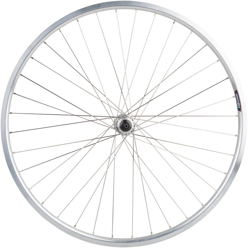 Load image into Gallery viewer, Quality Wheels Value HD Series Rear Wheel - 700 QR x 130mm Rim Brake HG 10 Silver Clincher 36H
