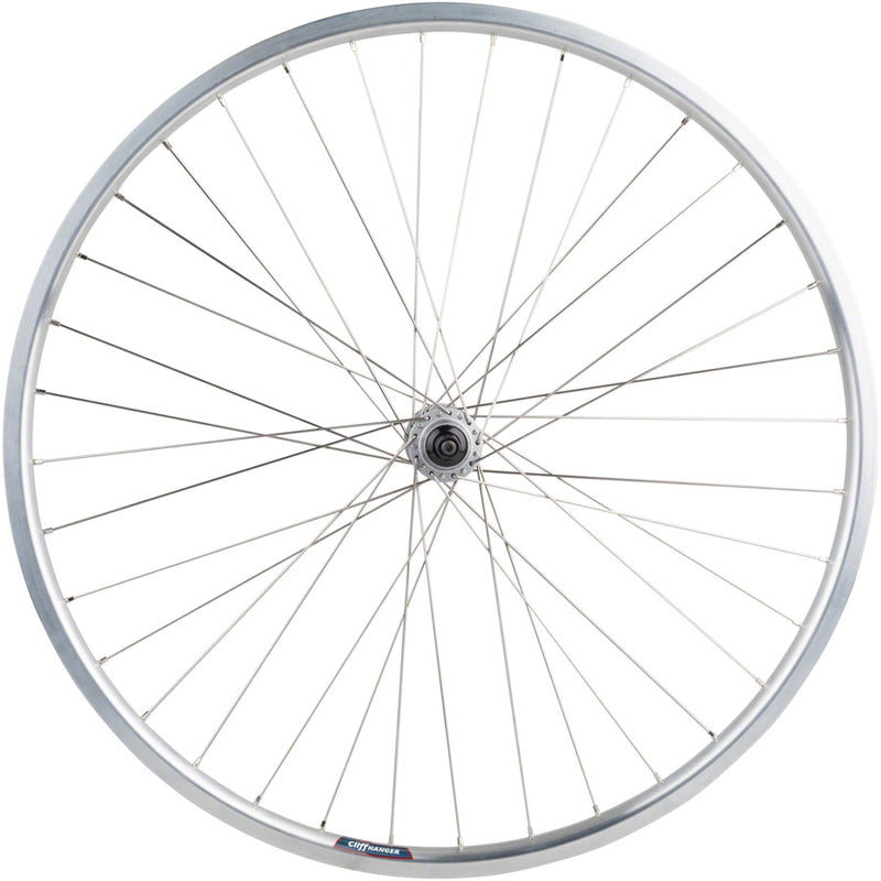 Load image into Gallery viewer, Quality Wheels Value HD Series Rear Wheel - 29" QR x 135mm Rim Brake HG 10 Silver Clincher 36H
