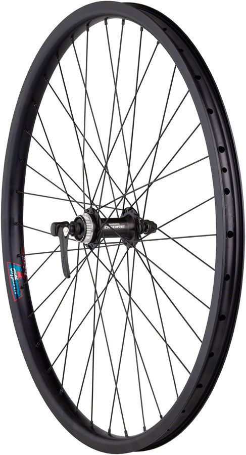 Load image into Gallery viewer, Quality Wheels Value HD Series Disc Front Wheel - 26" QR x 100mm Center-Lock BLK 36H

