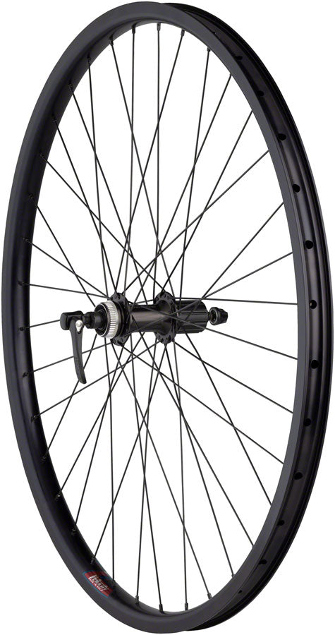 Load image into Gallery viewer, Quality Wheels Value HD Series Disc Rear Wheel - 700 QR x 135mm Center-Lock HG 10 BLK 36H
